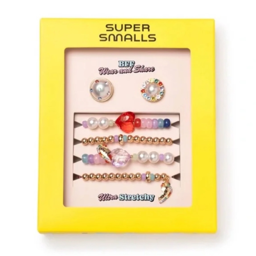 NWT Super Smalls Friendship Bracelet/Ring Combo Jewelry Set